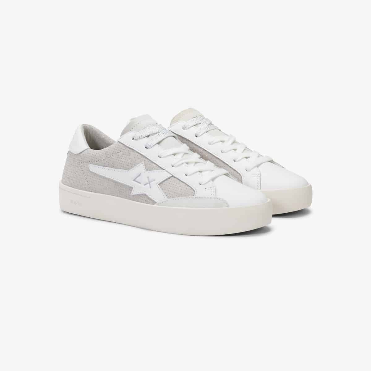 KATY LEATHER BIANCO/ARGENTO